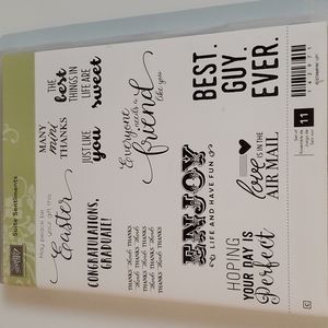 Stampin' Up! Stamp set of 11. NWOT